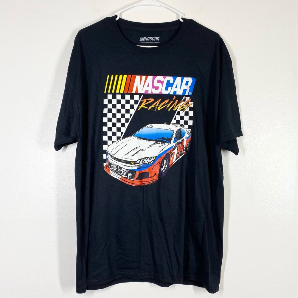 NASCAR Retro Vintage Graphic Tee Car Racing L